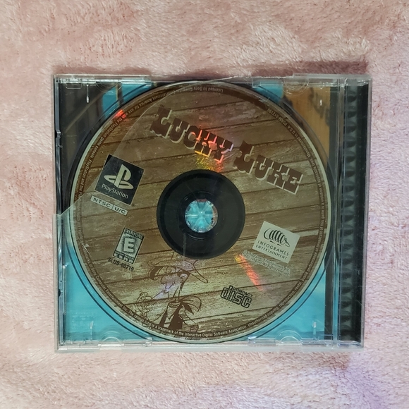 PS1 LUCKY LUKE Disc Only Playstation 1  game no manual Tested - Picture 1 of 5
